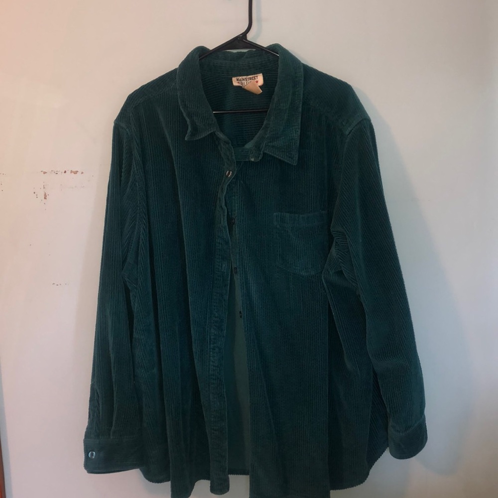 VINTAGE Mainstreet Blues Corduroy Button Up